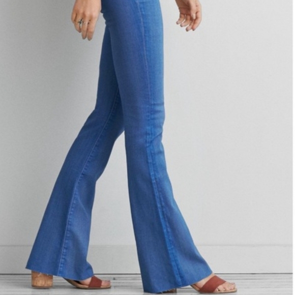 American Eagle Hi-Rise slim flare Long - Picture 2 of 12